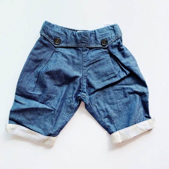 Burberry Baby Chambray Roll-up Summer Pants - 6 months - Picture 1 of 3